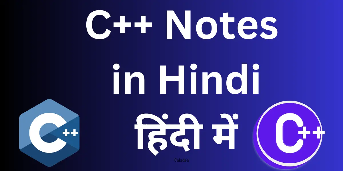 c++ notes in Hindi