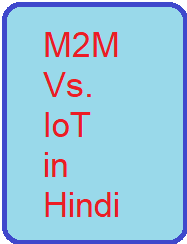 Difference between iot and m2m in Hindi