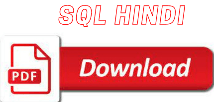 SQL PDF Book in Hindi download