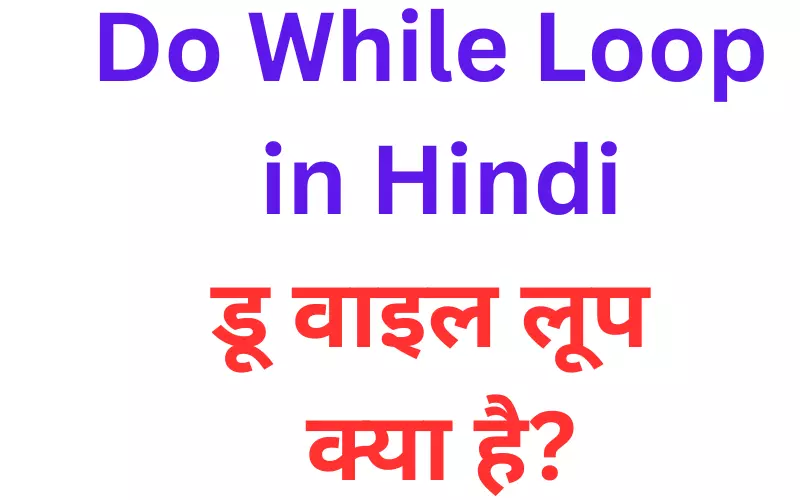 do while loop kya hai hindi